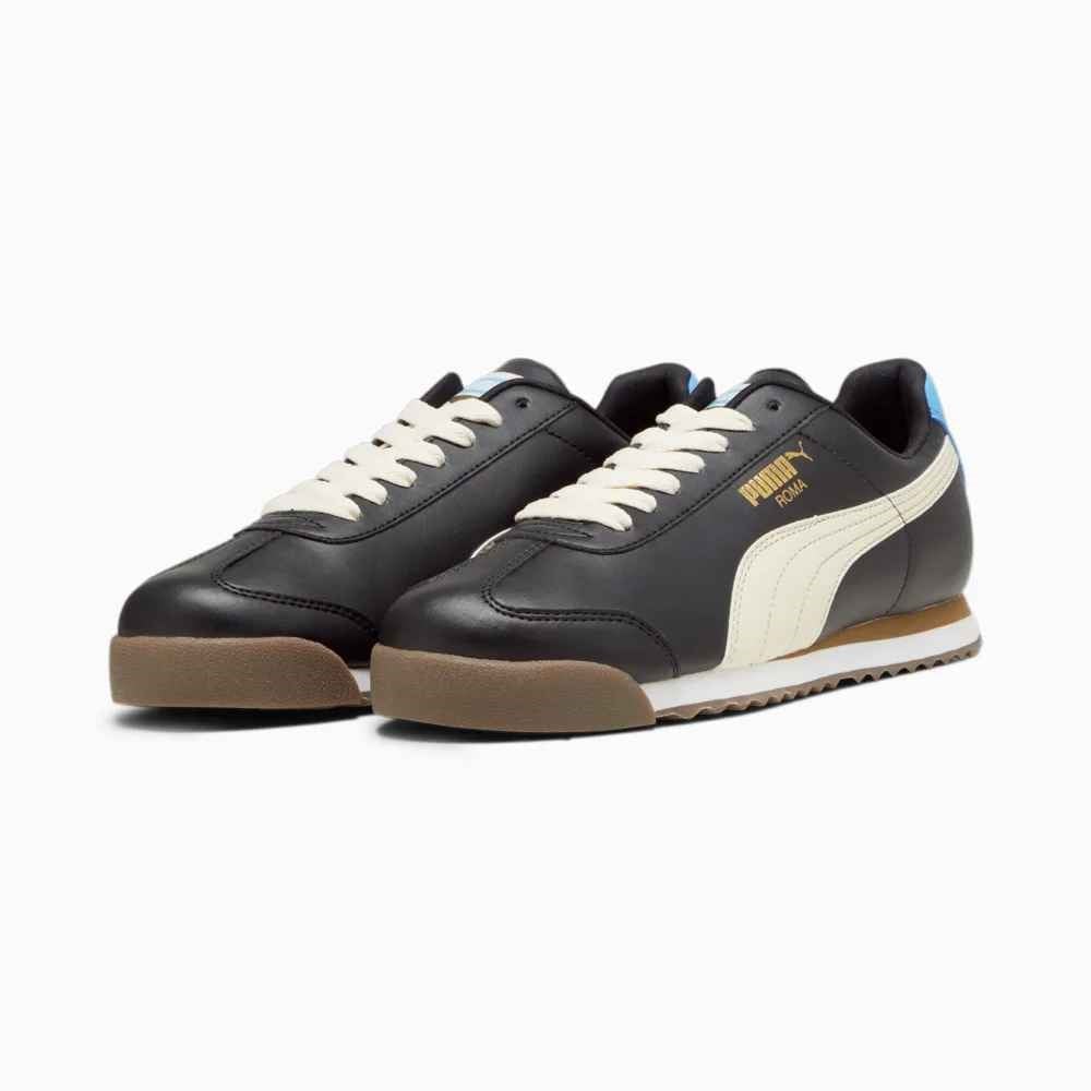 Tenis Puma Roma Negro Beige de Caballero Original.