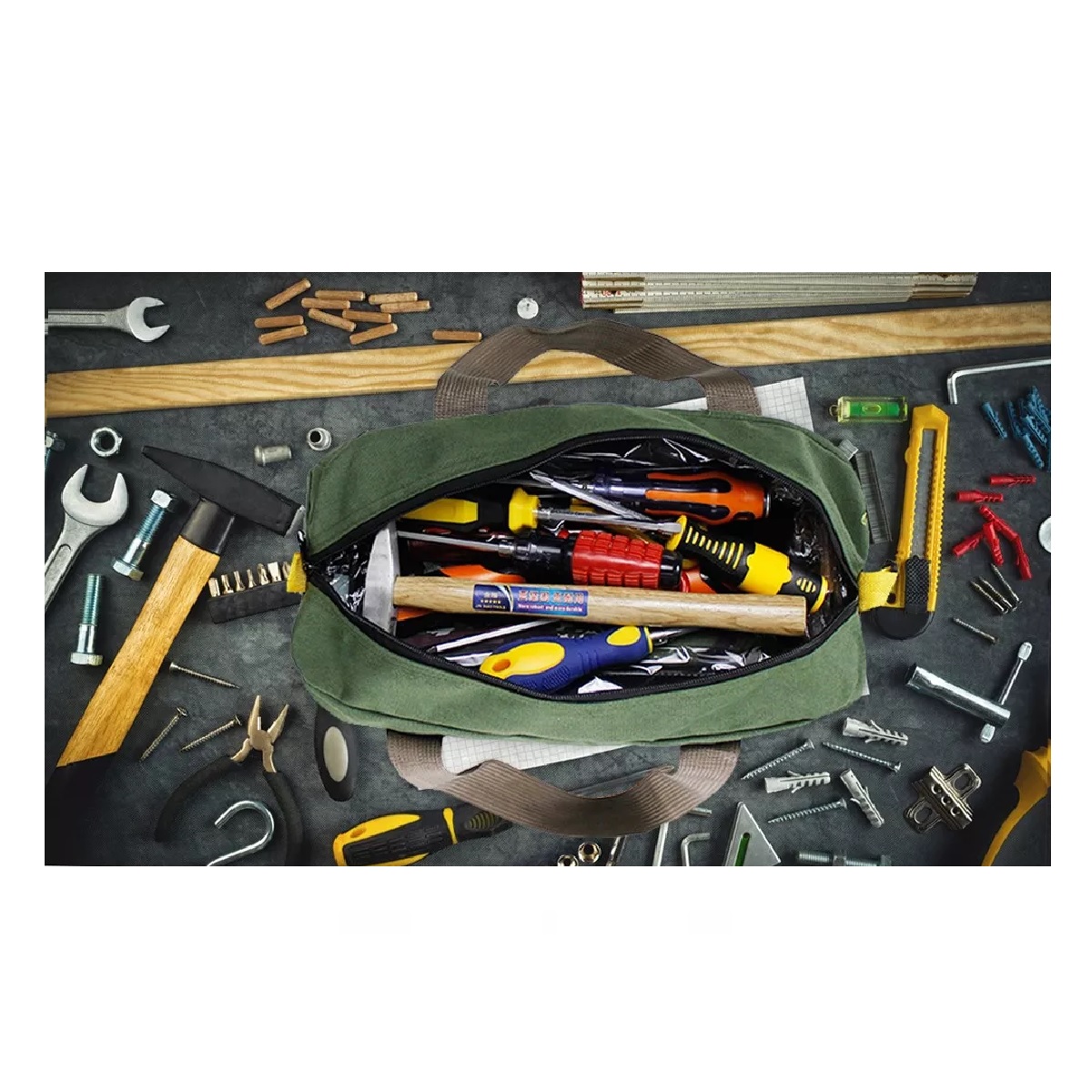  Bolsa De Herramienta Mochila Organizador 16plg