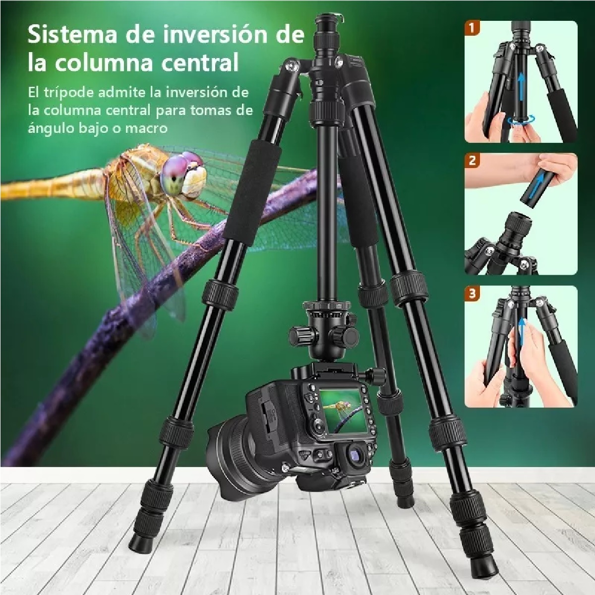 Trípode Para Cámara Fotografía Canon Nikon Profesional