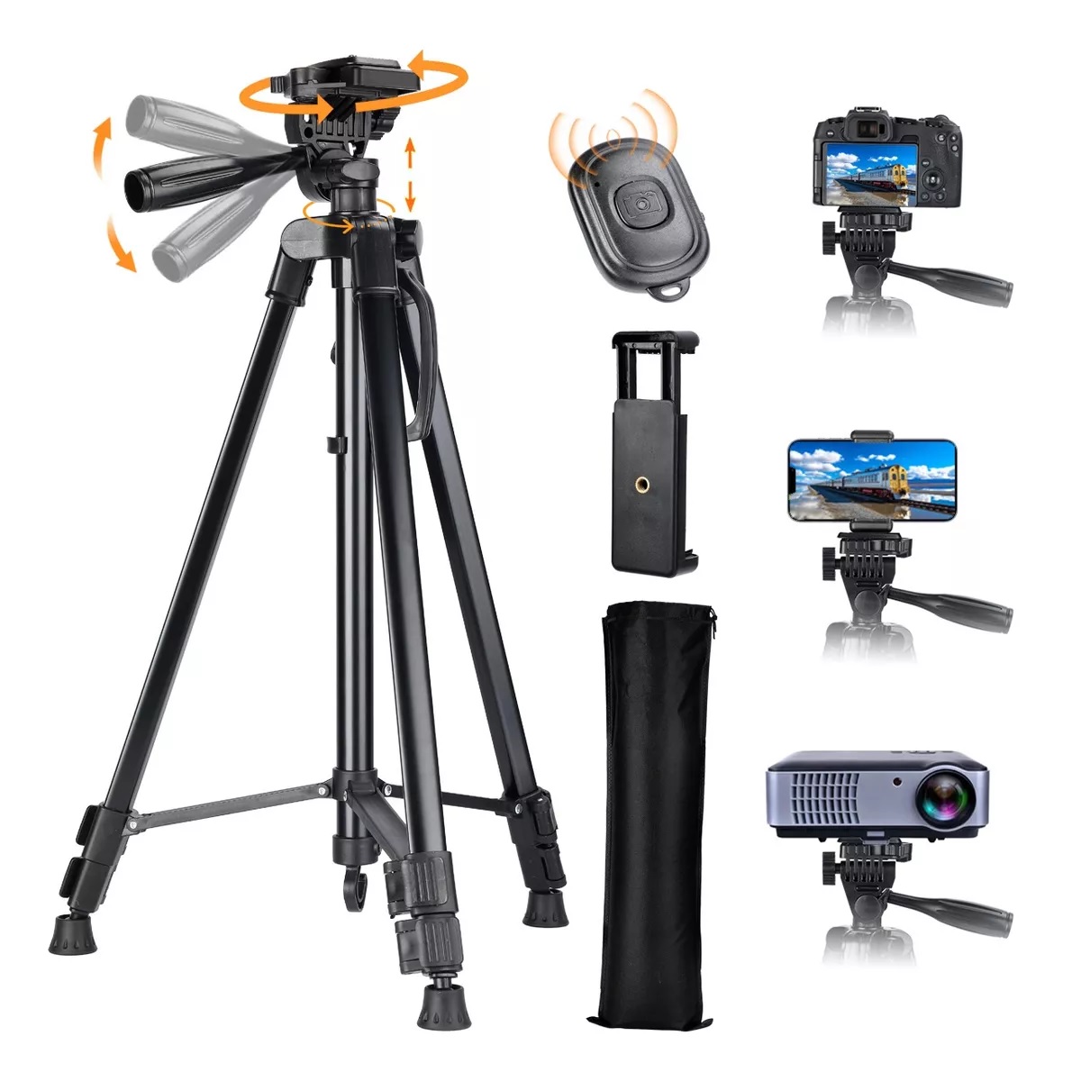 Tripode Para Cámara / Celular Profesional Ajustable 140cm