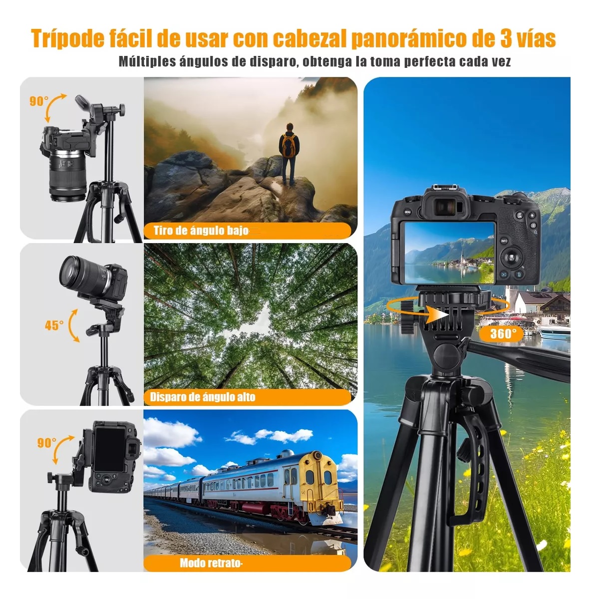 Tripode Para Cámara / Celular Profesional Ajustable 140cm