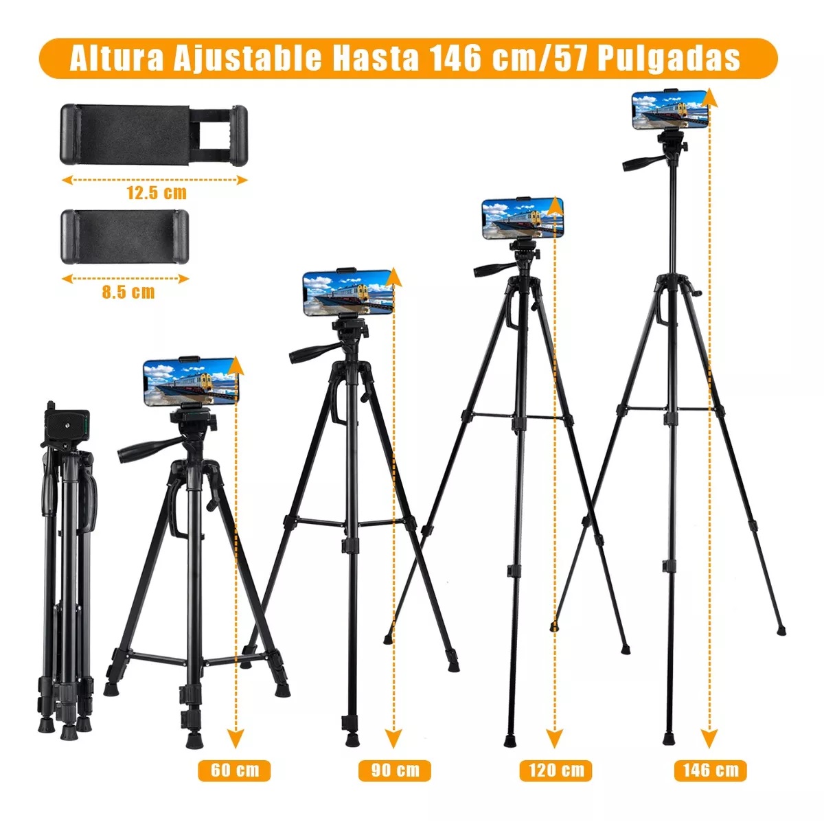 Tripode Para Cámara / Celular Profesional Ajustable 140cm