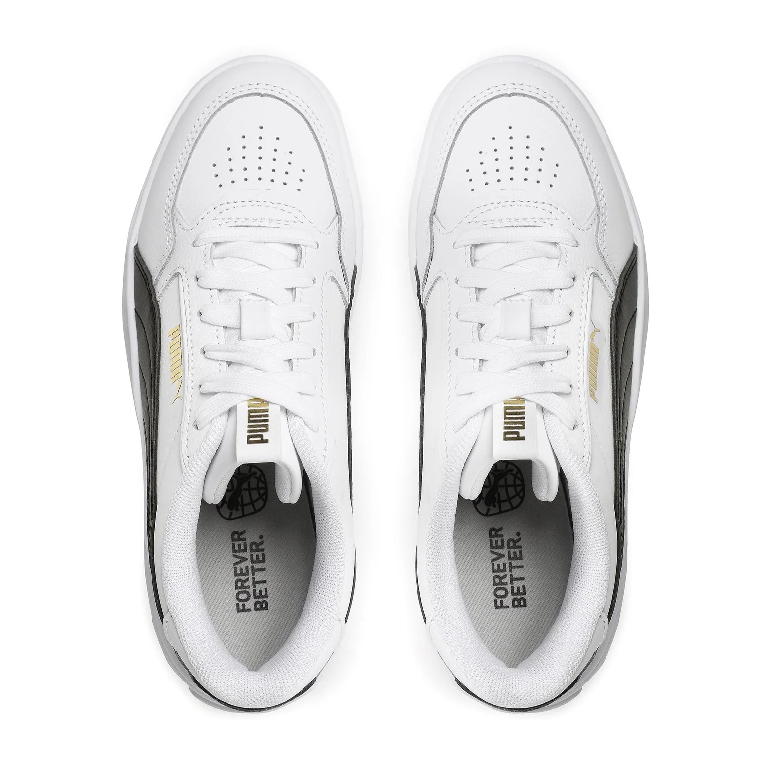 Tenis Puma Karmen Plataforma Blanco Negro De Dama Original.