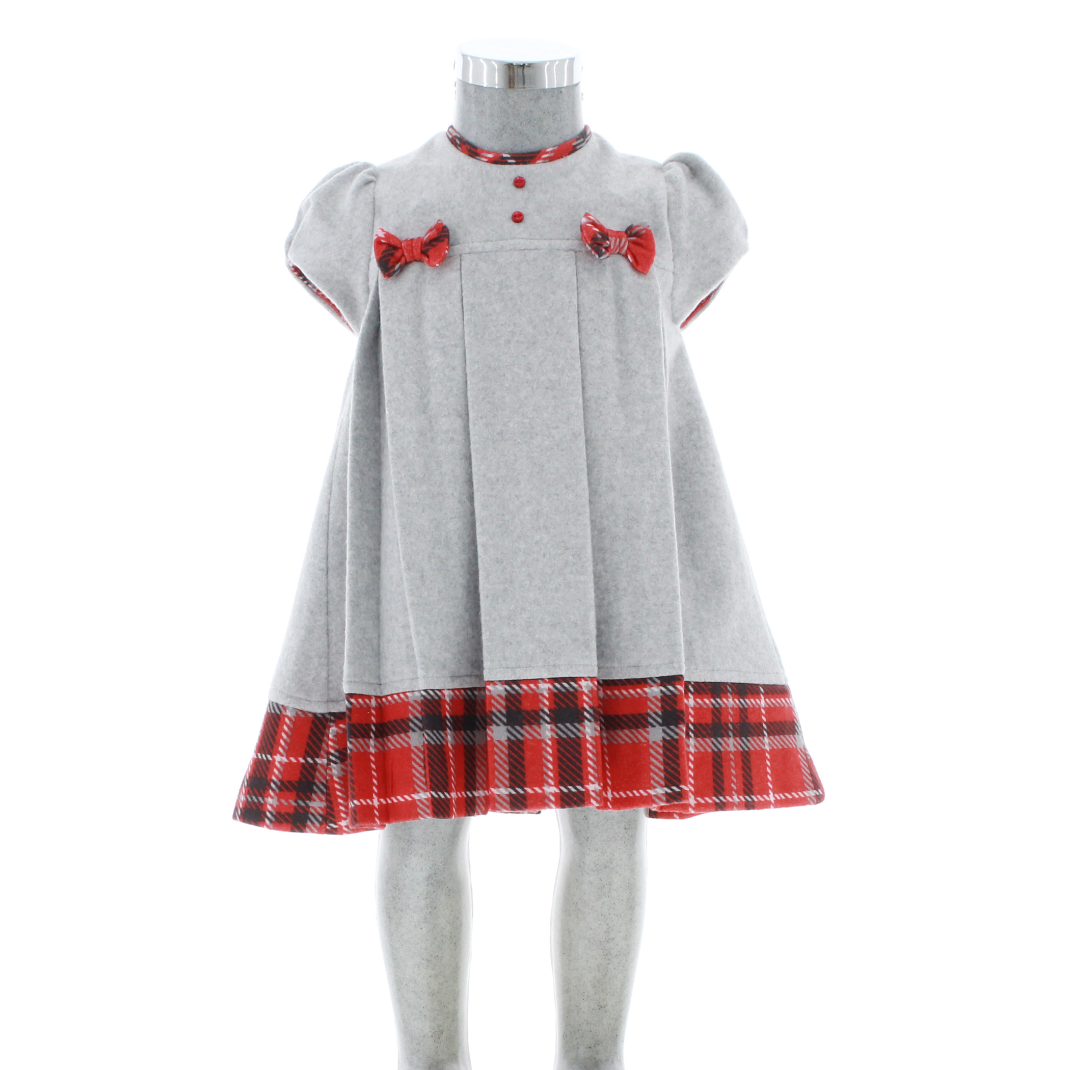 Vestido para Niña Bebé Color Gris 2 Piezas 3734 1 a 5 años.