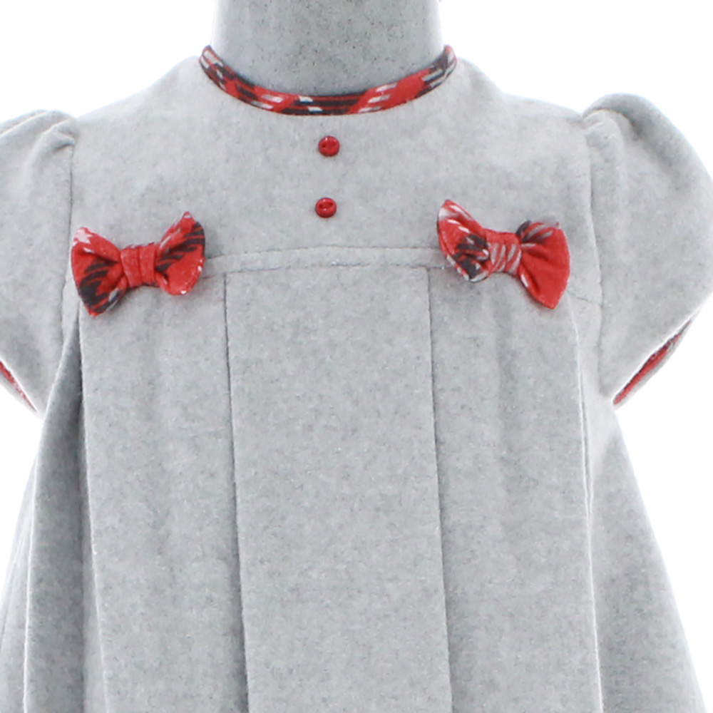 Vestido para Niña Bebé Color Gris 2 Piezas 3734 1 a 5 años.