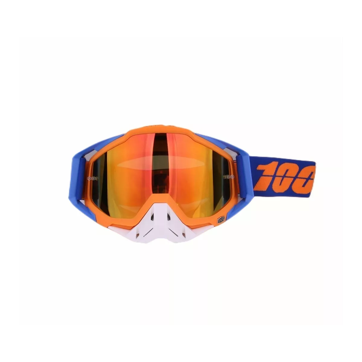 Googles Motocross Gafas Rzr Moto Anti Niebla - Motocicleta Azul y Naranja