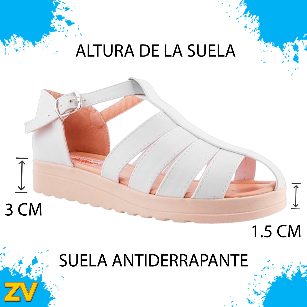 Sandalia Dama Huarache Plataforma Jovencita Moda Playa 150-b.