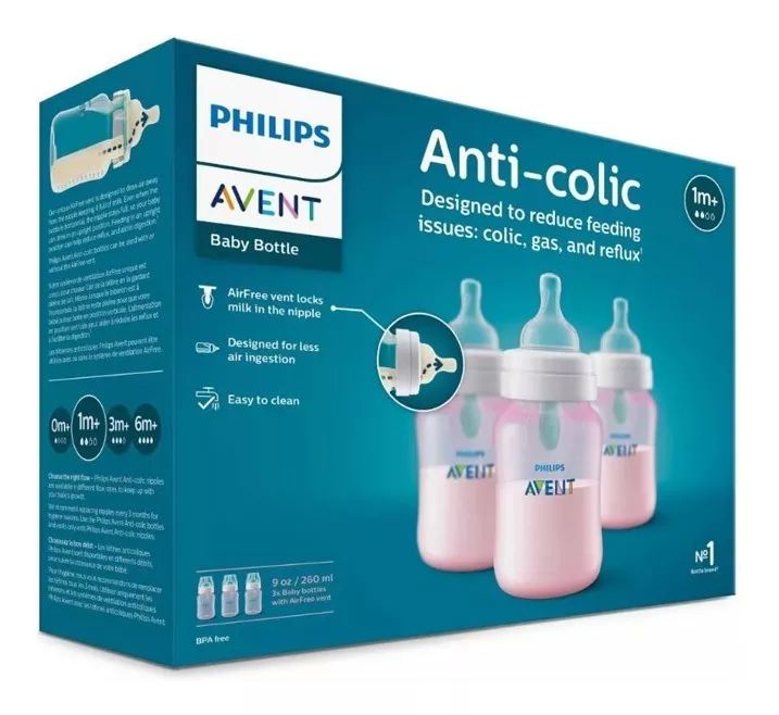 Philips Avent Biberones Mamilas Niña Rosa Pack 3