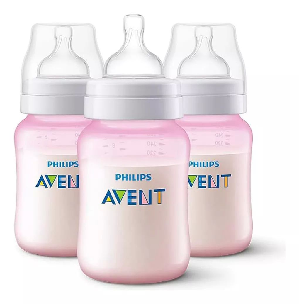 Philips Avent Biberones Mamilas Niña Rosa Pack 3