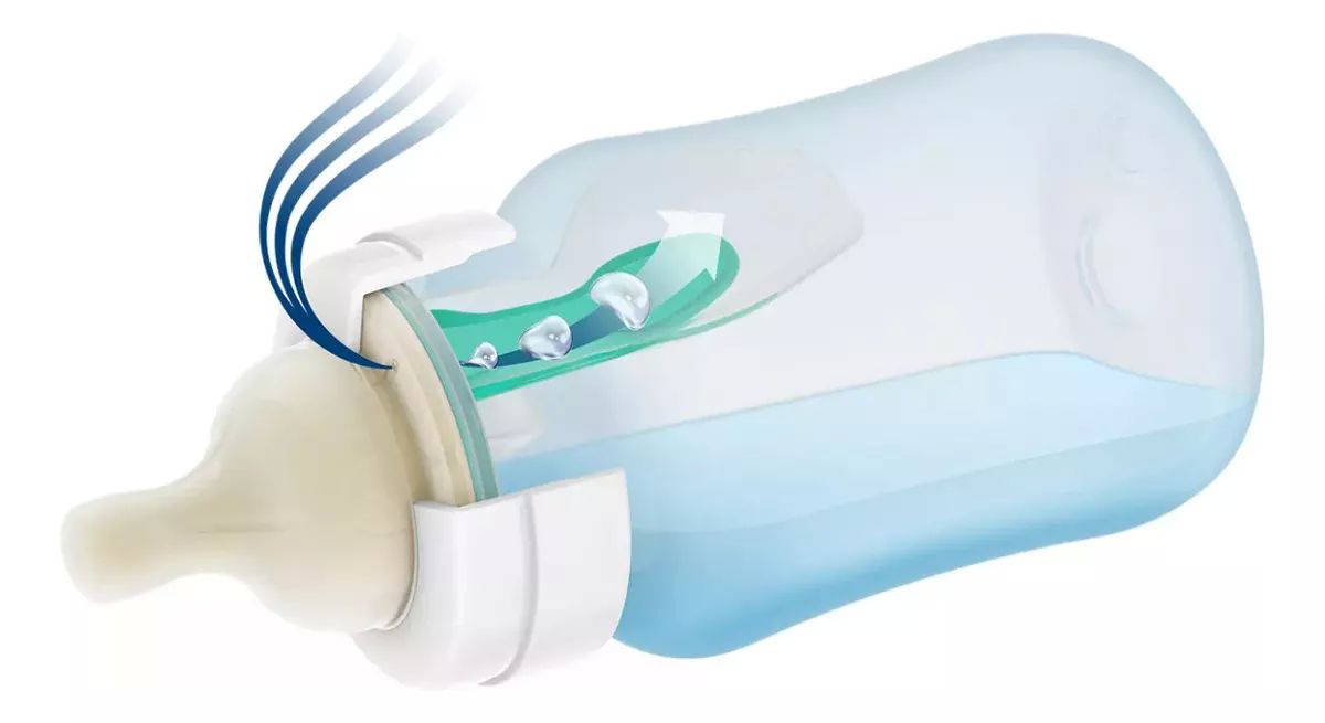 Biberones Avent Azul De 9oz Con Válvula Airfree