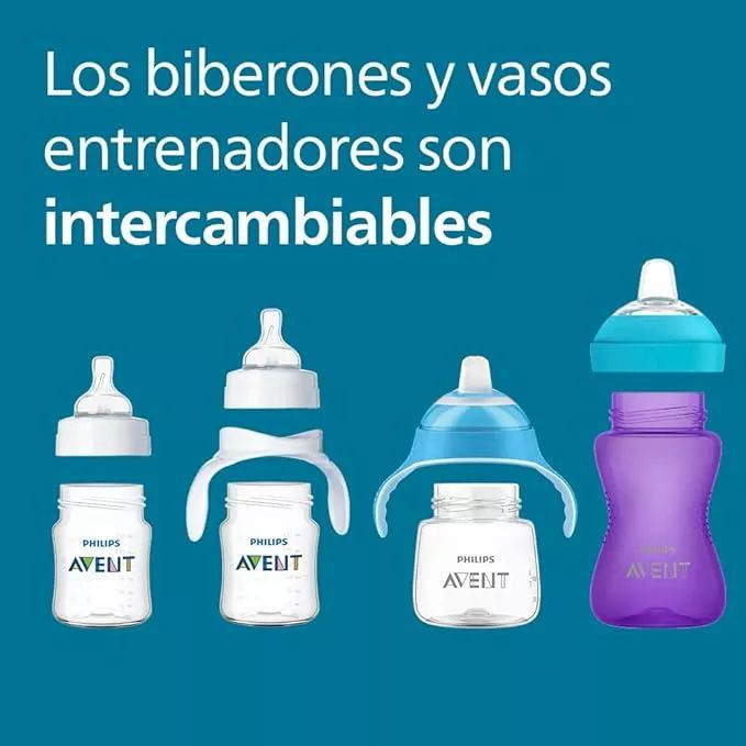 Biberones Avent Azul De 9oz Con Válvula Airfree