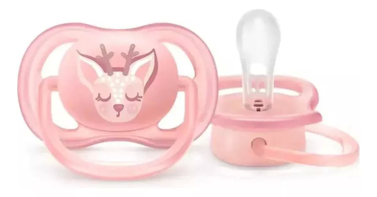 Set 2 Chupones Avent Ultra Air 0-6 Meses Venado - Rosa