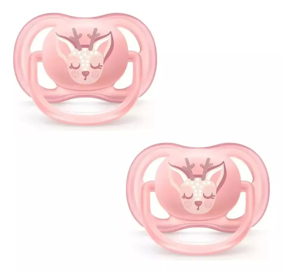 Set 2 Chupones Avent Ultra Air 0-6 Meses Venado - Rosa