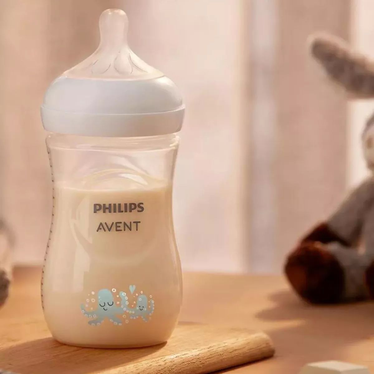 Set De Biberones Avent Natural Response Con Chupones -4 Pzas