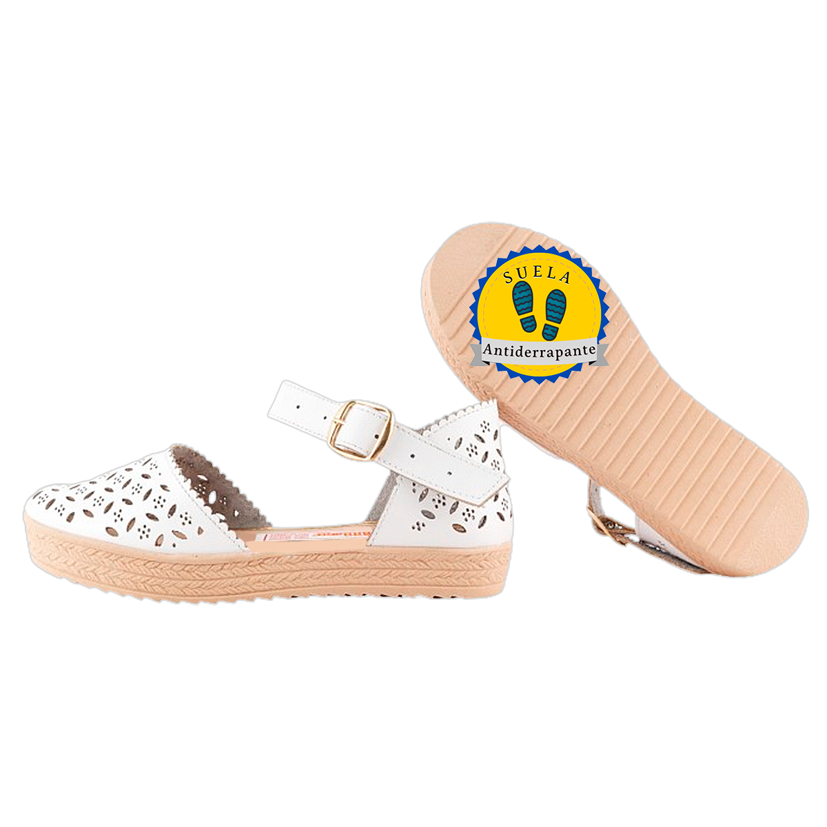 Sandalia Huarache Suela Yute Plataforma Mujer Moda Playa 100-ba.