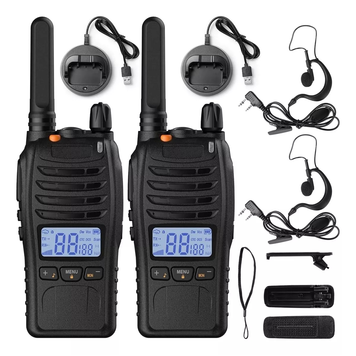 Walkie Talkie Radios Comunicación 15w Recargable 5km 2pcs