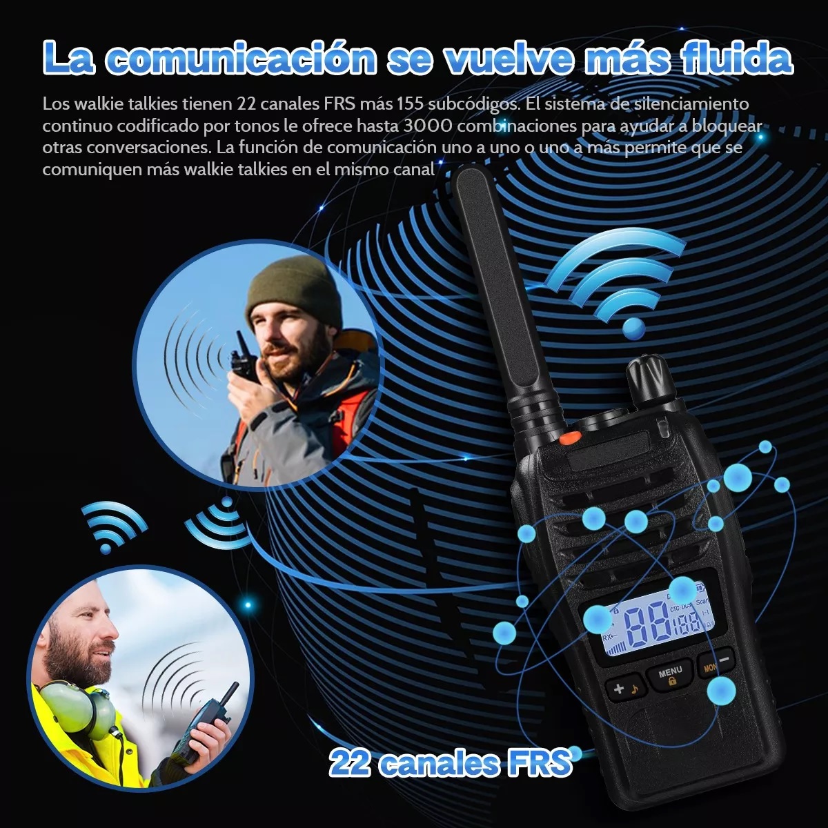 Walkie Talkie Radios Comunicación 15w Recargable 5km 2pcs