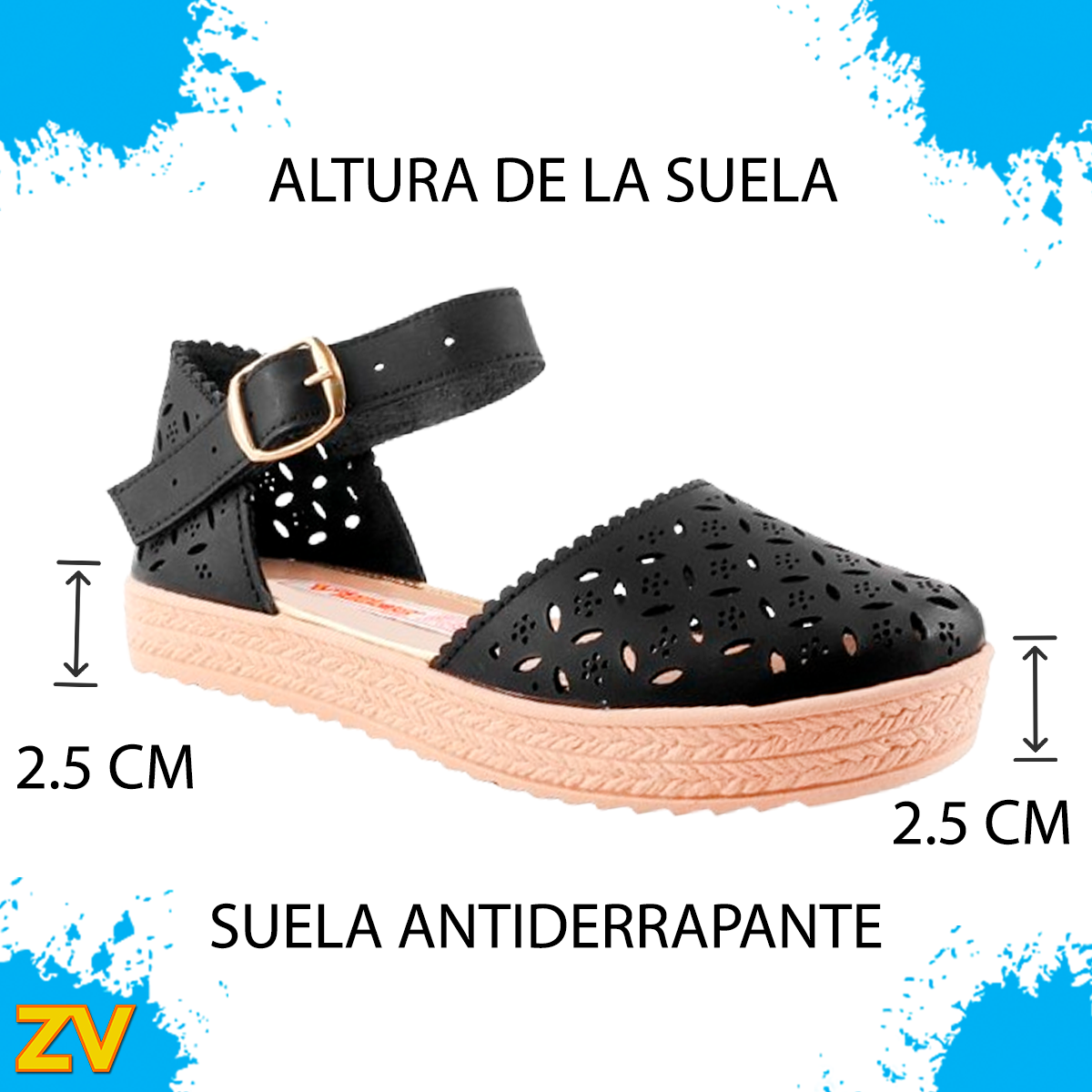 Sandalia Huarache Suela Yute Plataforma Mujer Playa 100-na.