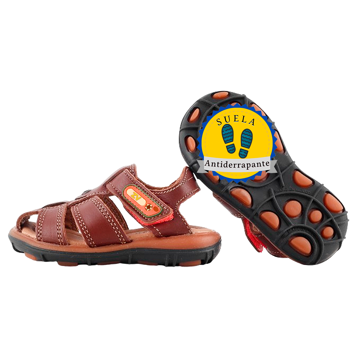 Sandalia Huarache Niño Bebé 100% Piel Cómodos Playa 1225-ca.