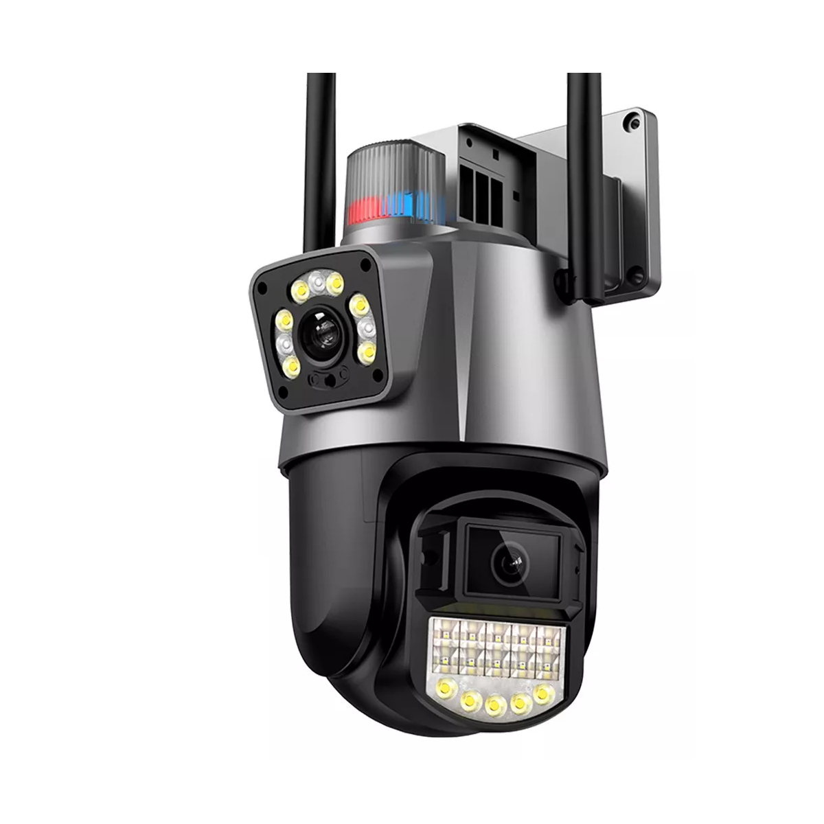 Cámara De Seguridad Wifi Exterior 8mp Con Doble Lente Alexa