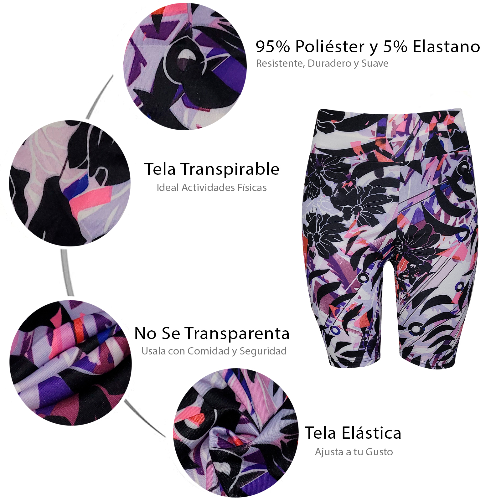 Leggings Deportivos, Mujer Dama, Mallon, Licra, Unitalla, Atletismo, Yoga, Entrenamiento, Ciclismo, Correr, Fitness M5