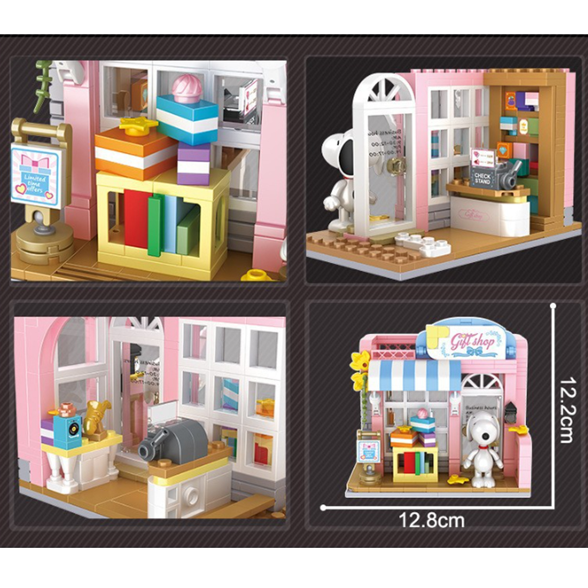 Rompecabezas 3d Diseño Tienda de Regalos Snoopy.