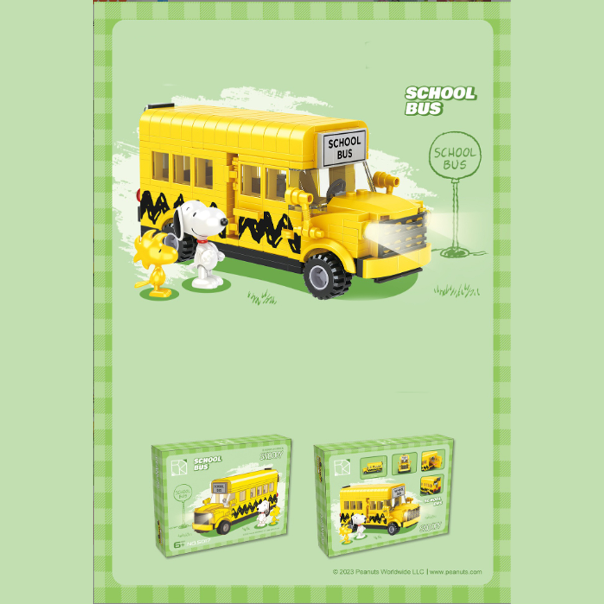 Rompecabezas 3d Diseño Autobus de Snoopy.