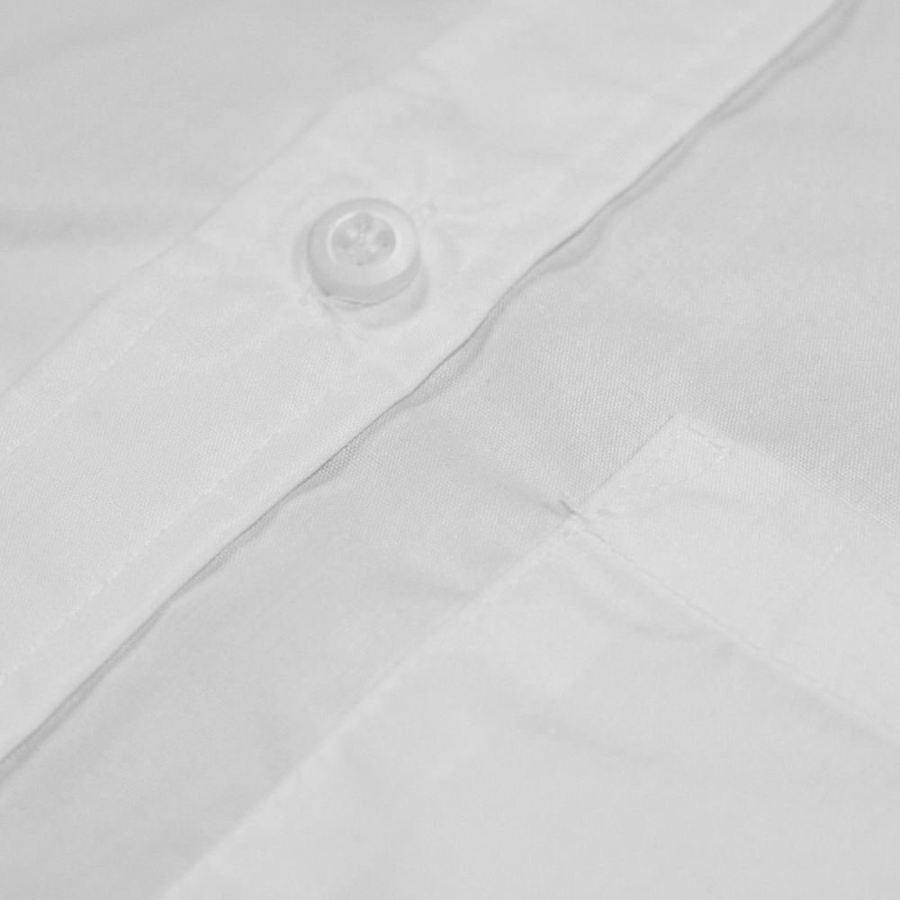 Camisa Escolar Manga Corta Blanca Vestir Infantil Niños