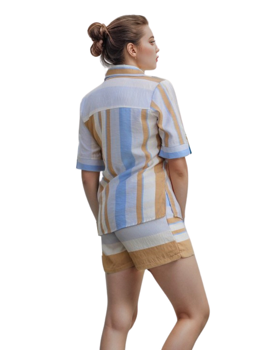 Conjunto short y blusa casual Mood para mujer