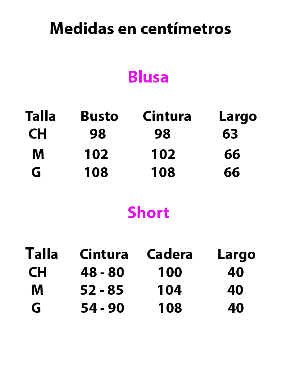 Conjunto short y blusa casual Mood para mujer