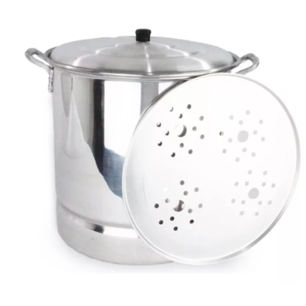 Vaporera De Aluminio No. 34 Capacidad De 31 Litros.