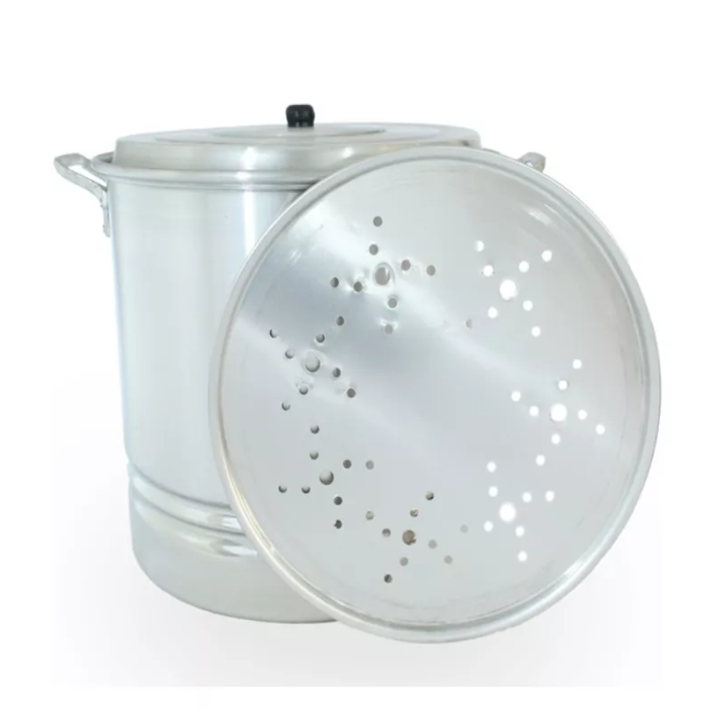 Vaporera De Aluminio Triple Fuerte N.45 Capacidad 50 Litros