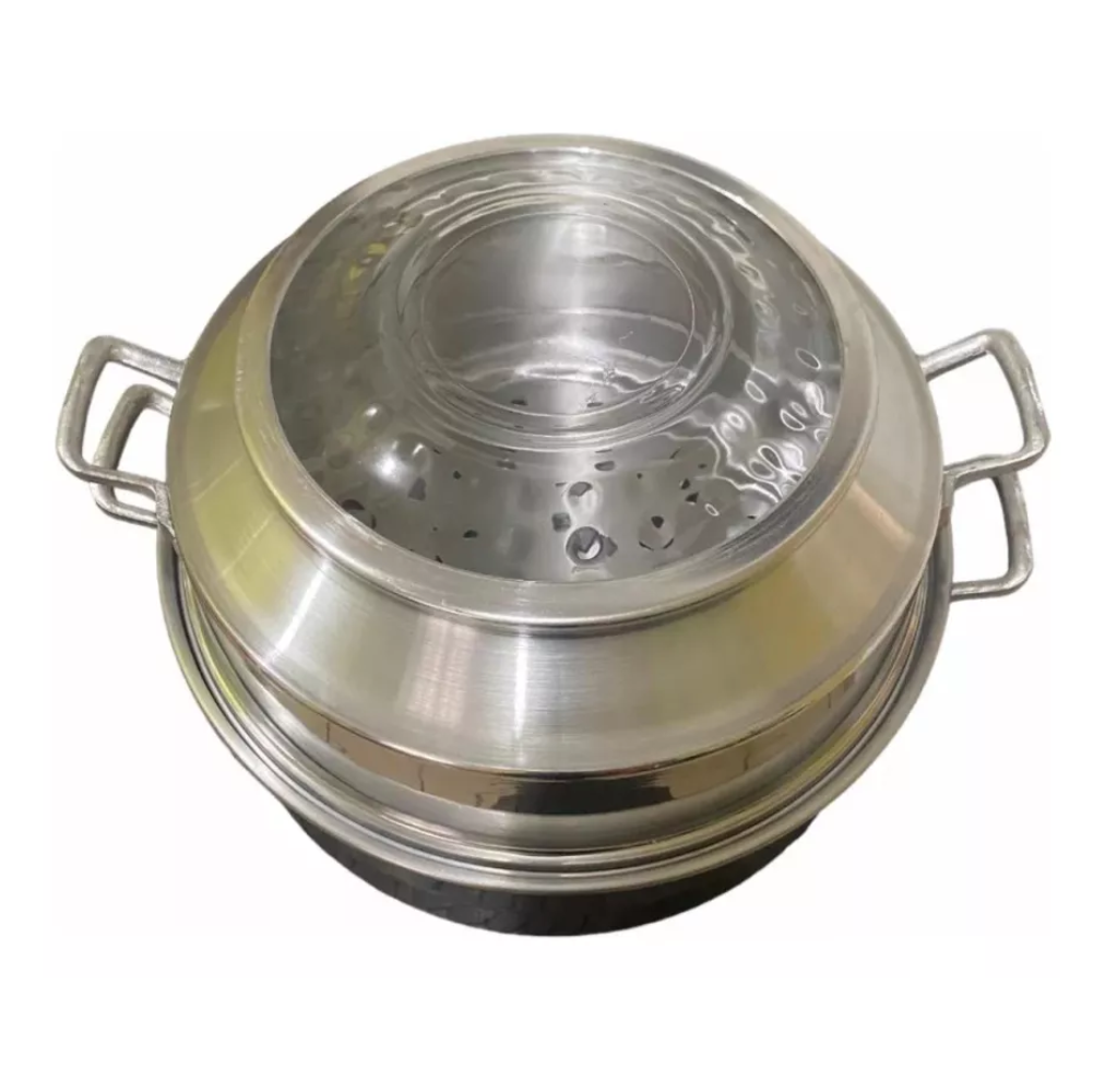 Vaporera Horno Mágico Alemán De Aluminio Pintado 32cm.