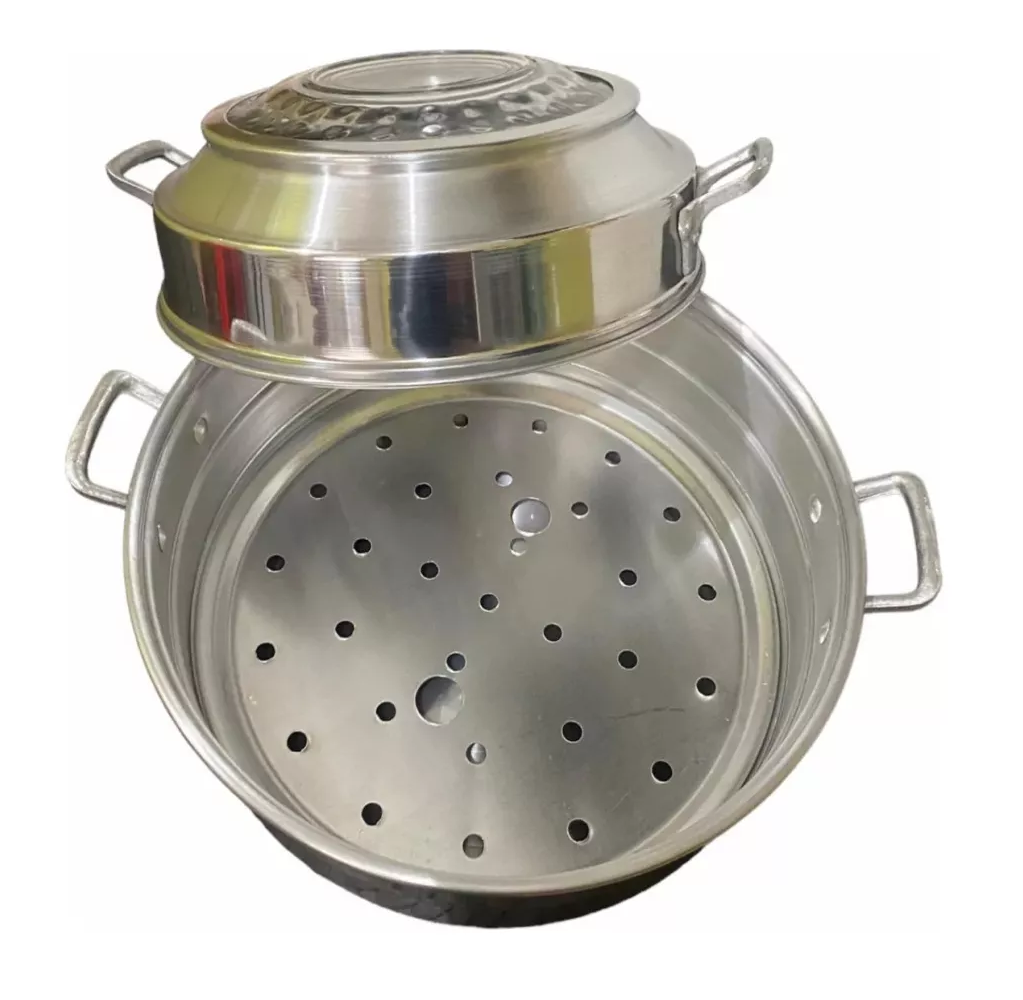 Vaporera Horno Mágico Alemán De Aluminio Pintado 32cm.