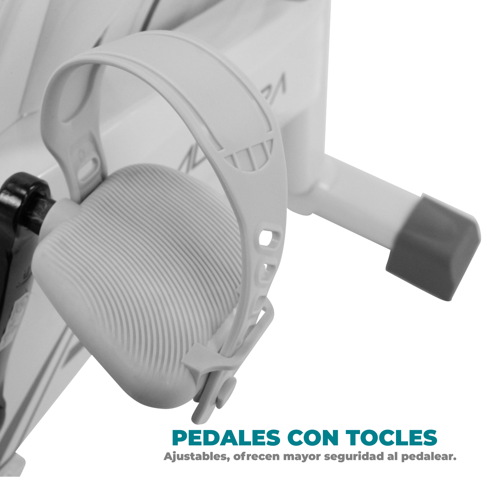Altera - Bicicleta Fija ajustable para Spinning con disco de inercia y un monitor de progreso (BLANCO/GRIS)