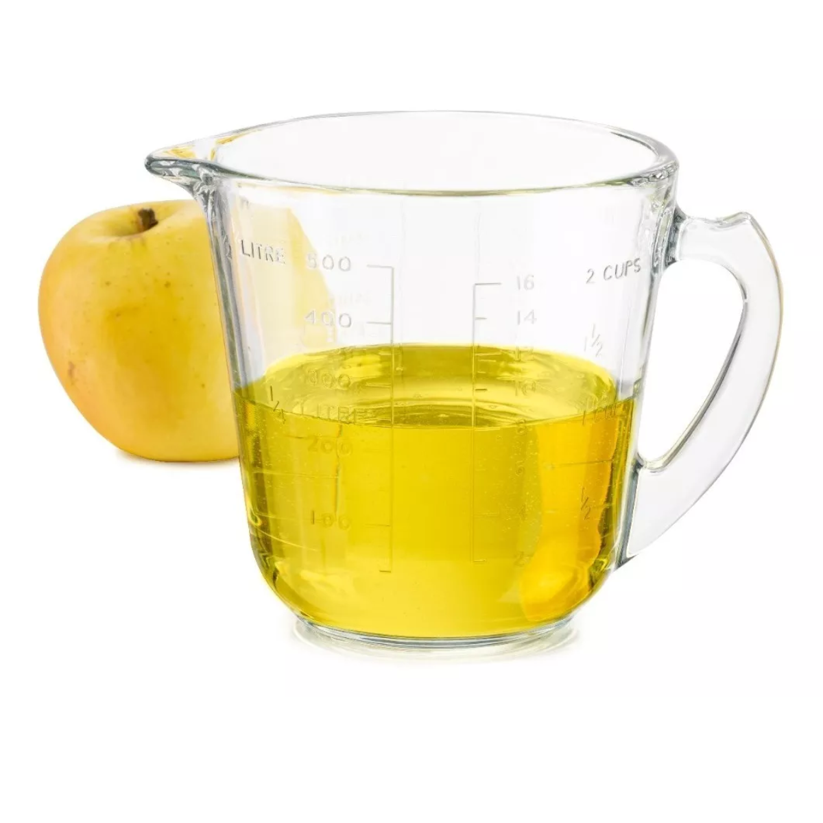 Pro Chef Juego De 2 Tazas Medidoras De Vidrio Pyro Rey