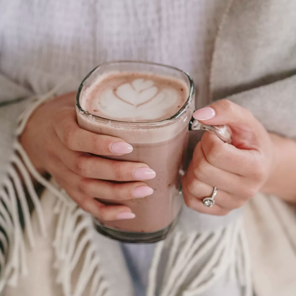 Quadro Juego De 6 Tazas De Vidrio Para Cafe Capuchino Latte