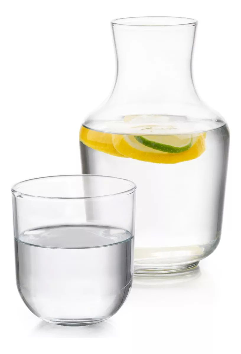 Cordoba Juego De Jarra Y 1 Vaso De Vidrio Polka Para Buró