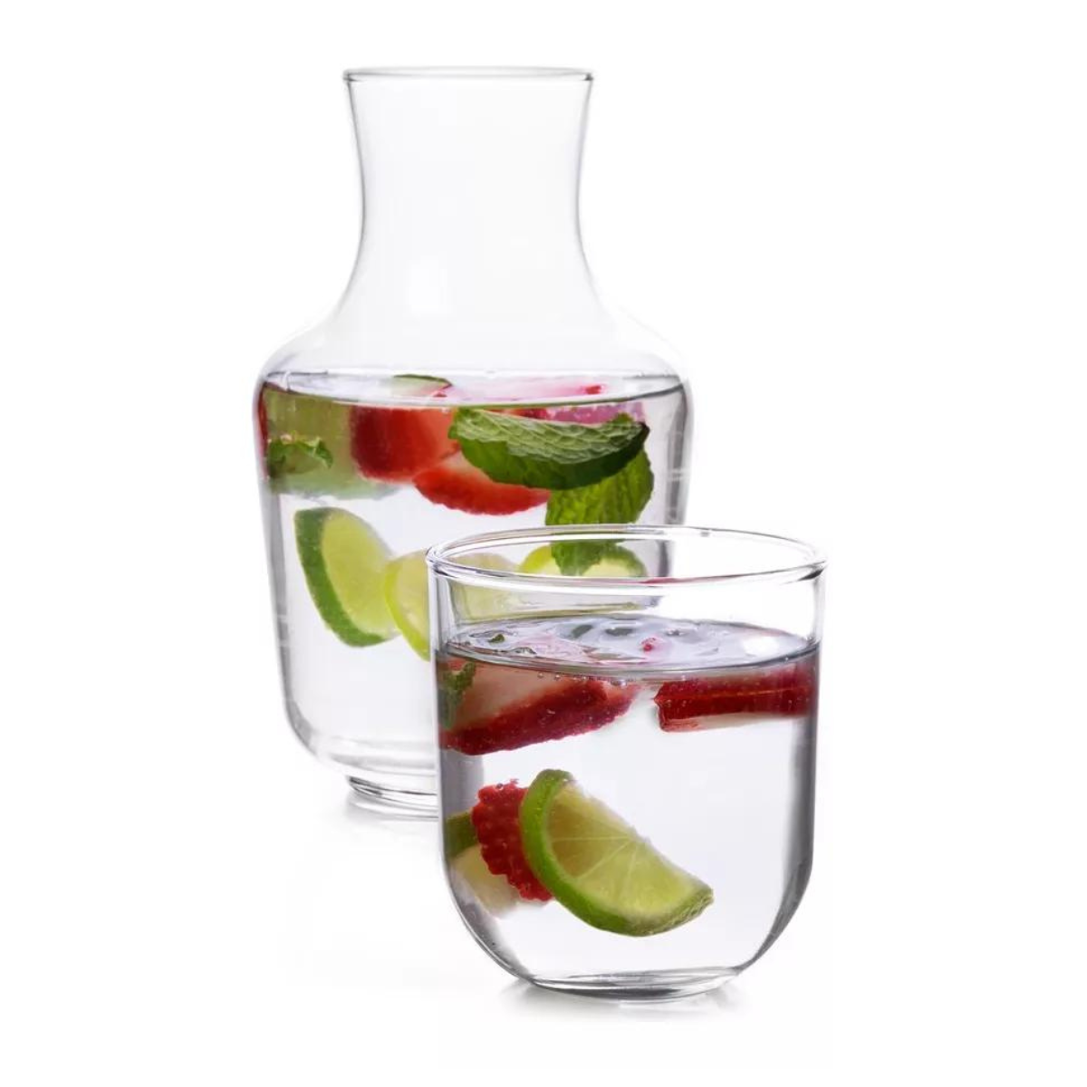 Cordoba Juego De Jarra Y 1 Vaso De Vidrio Polka Para Buró