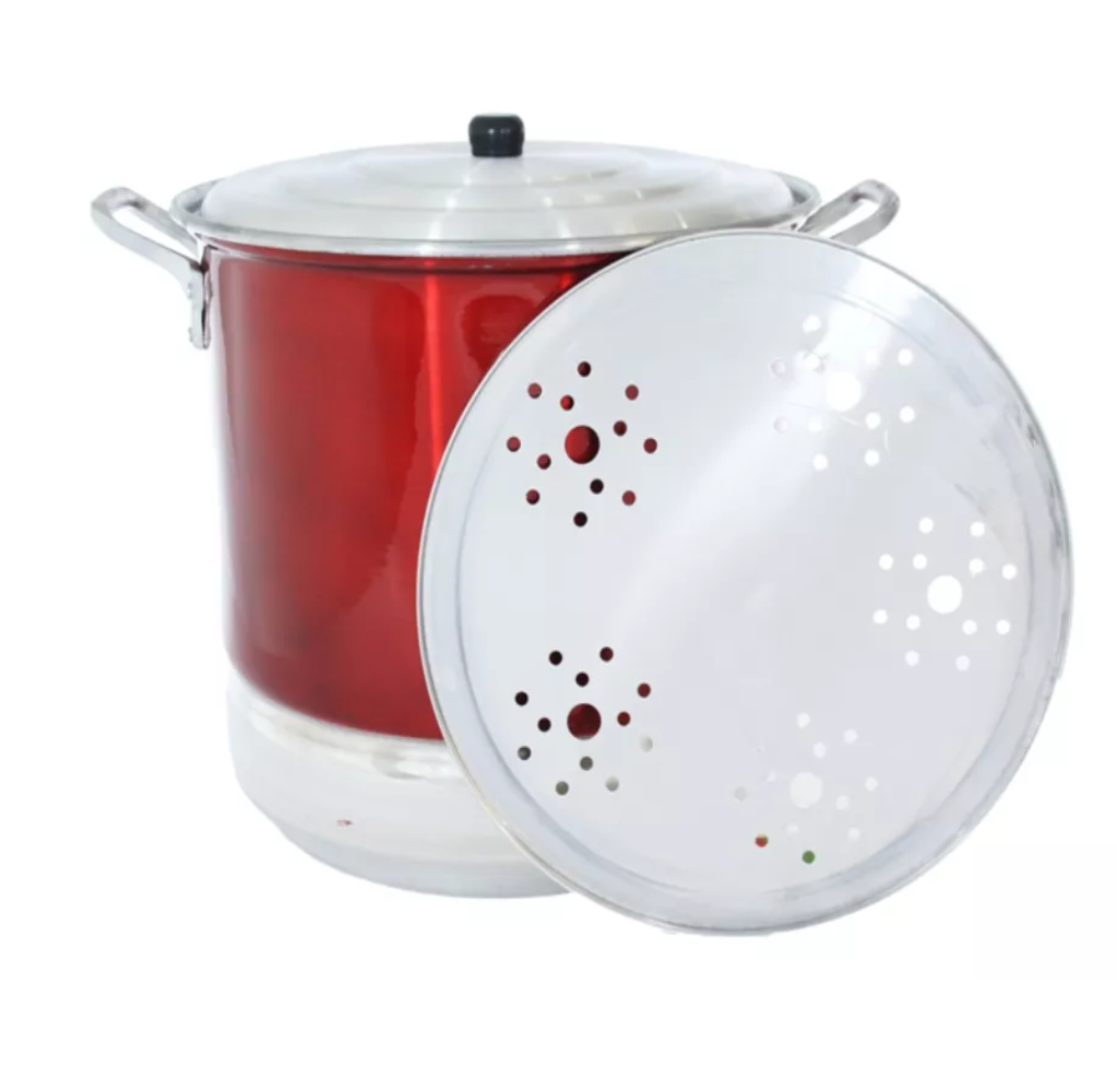 Vaporera De Aluminio No. 30 Pintada Capacidad De 19 Litros.