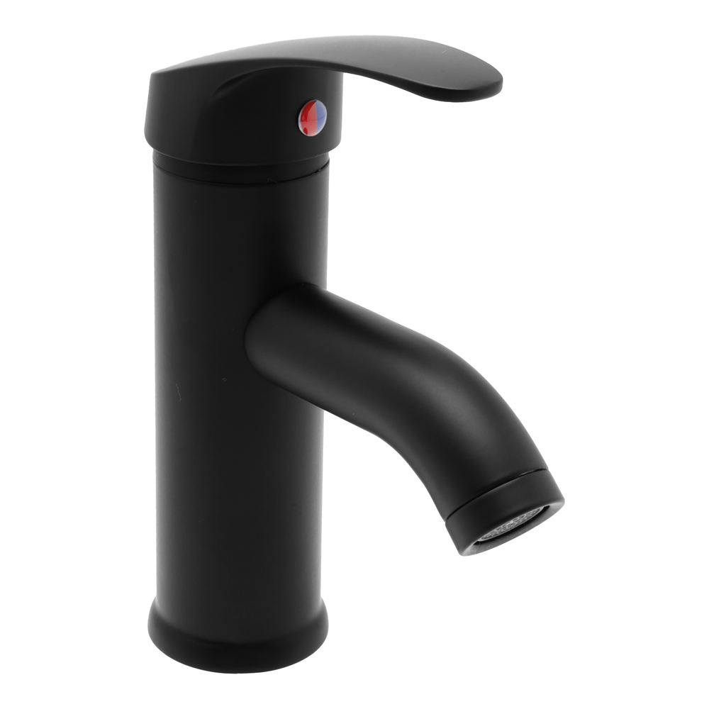 Monomando Corto Lavabo Negro Dica 4434.2