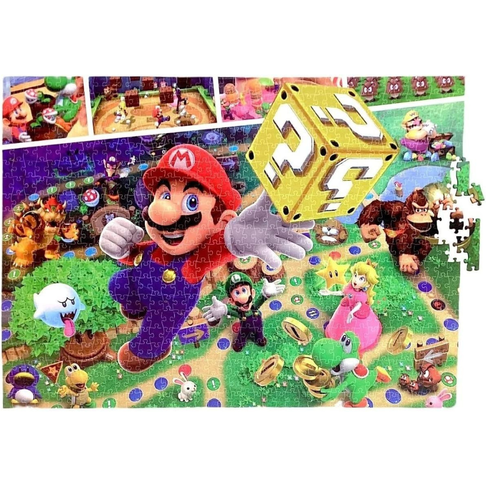 Rompecabezas Super Mario Bros World 800 Piezas Videojuegos, Figura de Mario, Juguetes de Mario para Niños, Juguete de Construcción, Juguetes Didácticos.