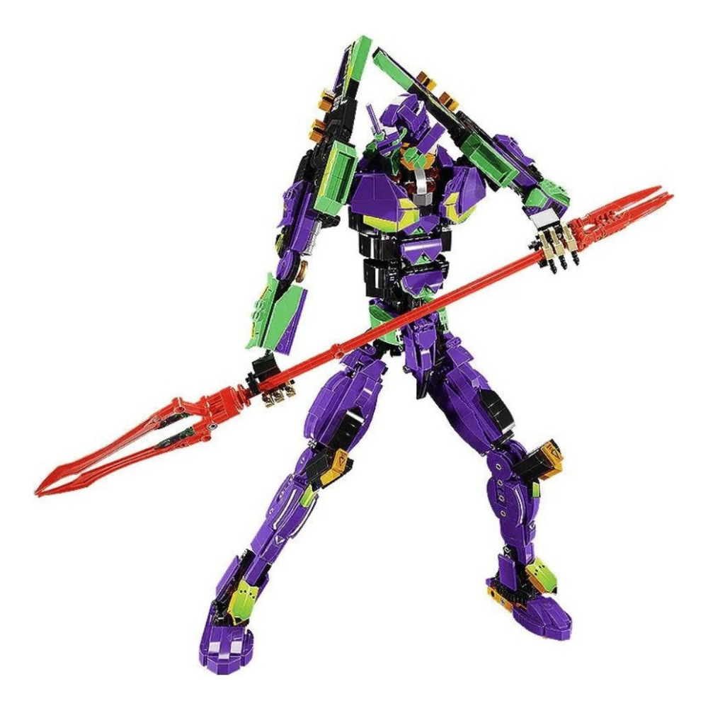 Evangelion Eva-01 Set Figura Armable Bloques 55cm Articulado.