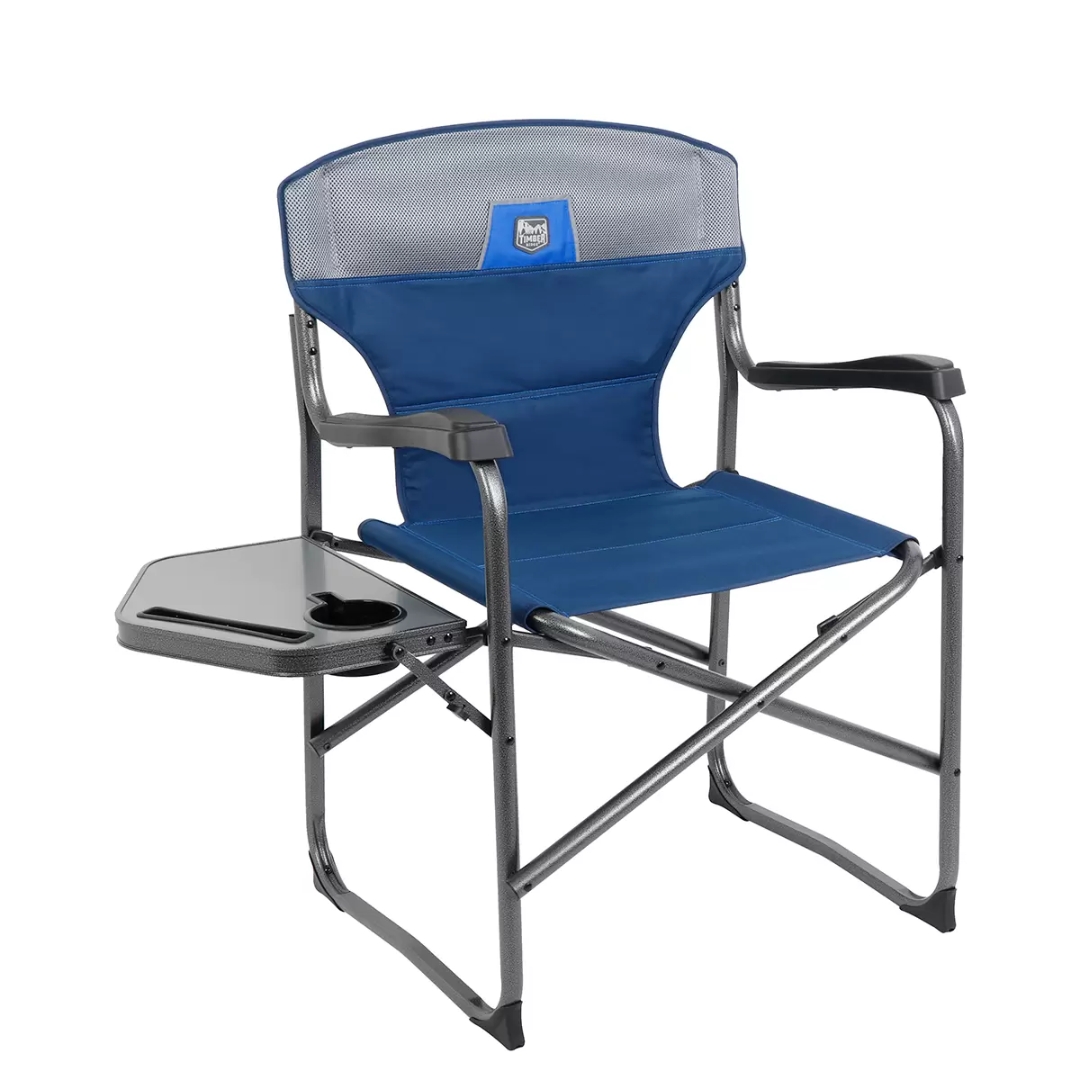 Silla Plegable Timber Ridge Tipo Director Portavasos Azul