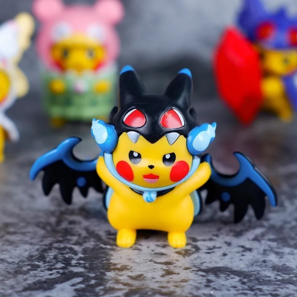 Set 7 Figuras Pokemon Pikachu Cosplay Anime Coleccion Gengar.