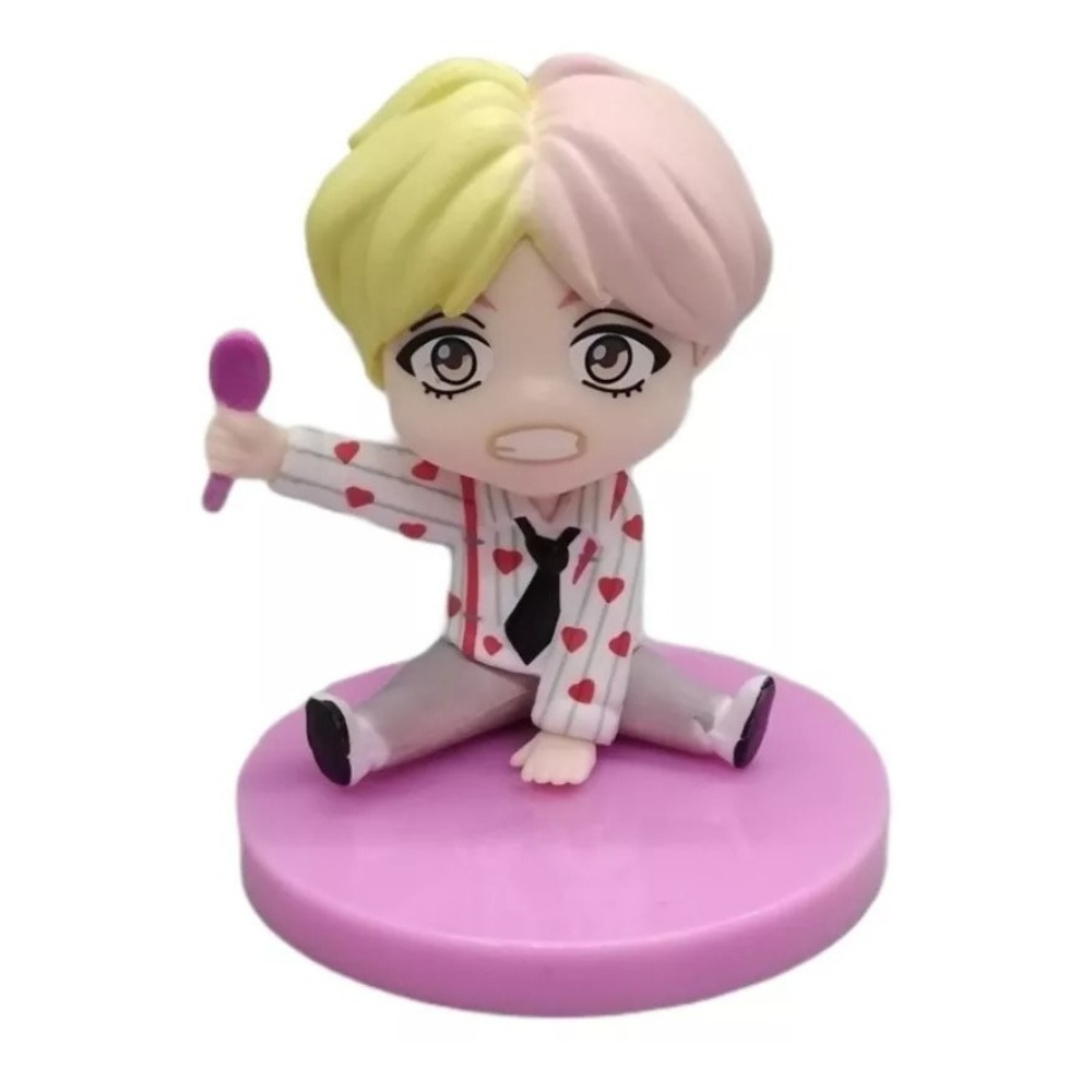 Bts Tiny Tan Set 7 Figuras Colección Completa Ver. 7th Rosa Juguetes Decorativos Kawaii K-Pop, Coleccionables MR.GADGETS.