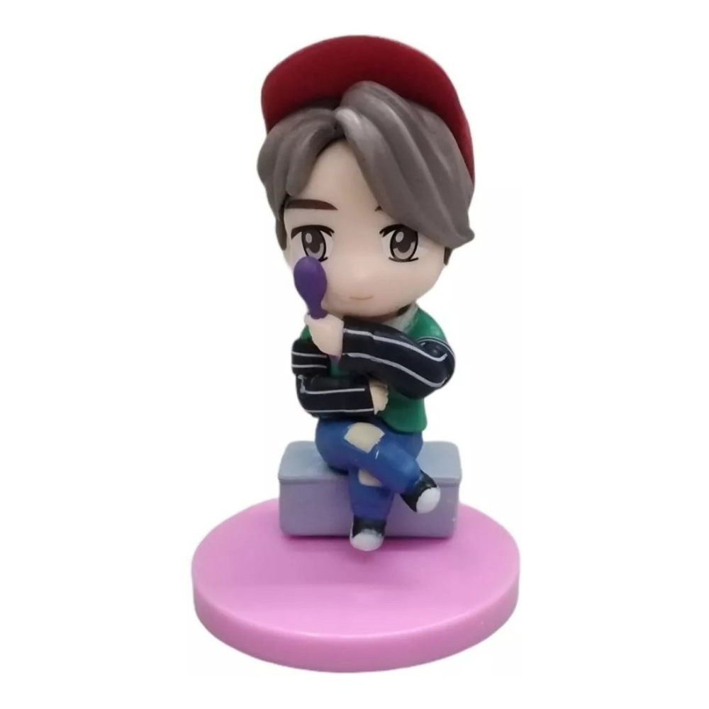 Bts Tiny Tan Set 7 Figuras Colección Completa Ver. 7th Rosa Juguetes Decorativos Kawaii K-Pop, Coleccionables MR.GADGETS.