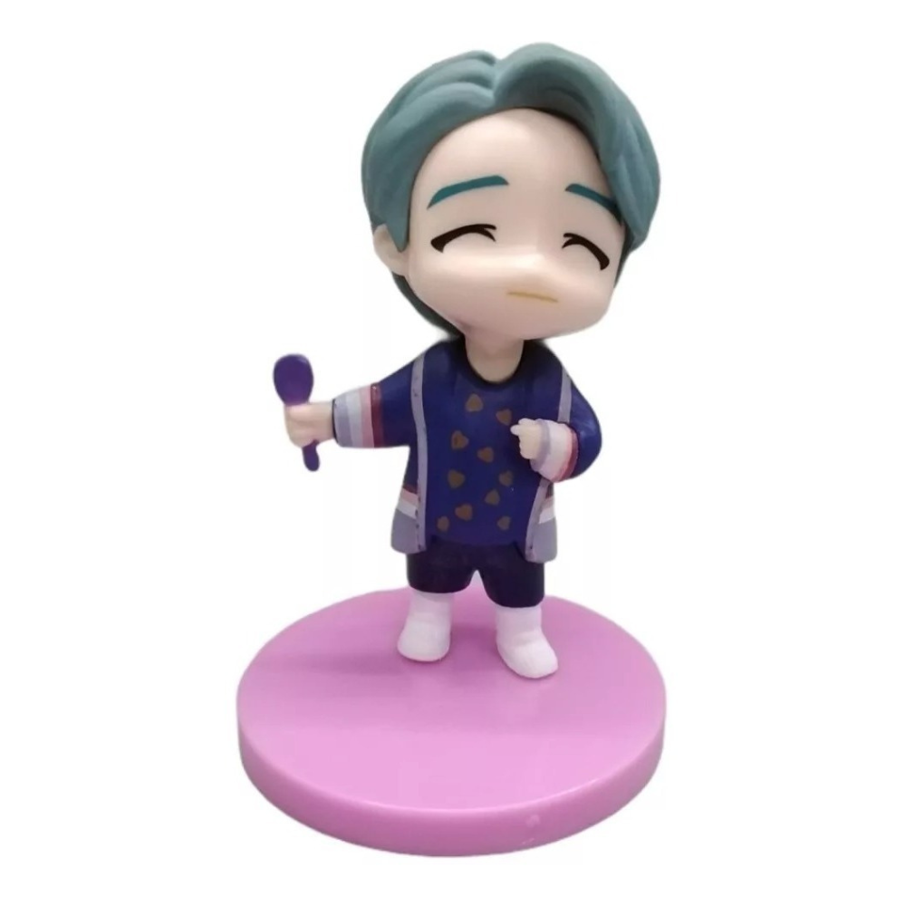 Bts Tiny Tan Set 7 Figuras Colección Completa Ver. 7th Rosa Juguetes Decorativos Kawaii K-Pop, Coleccionables MR.GADGETS.