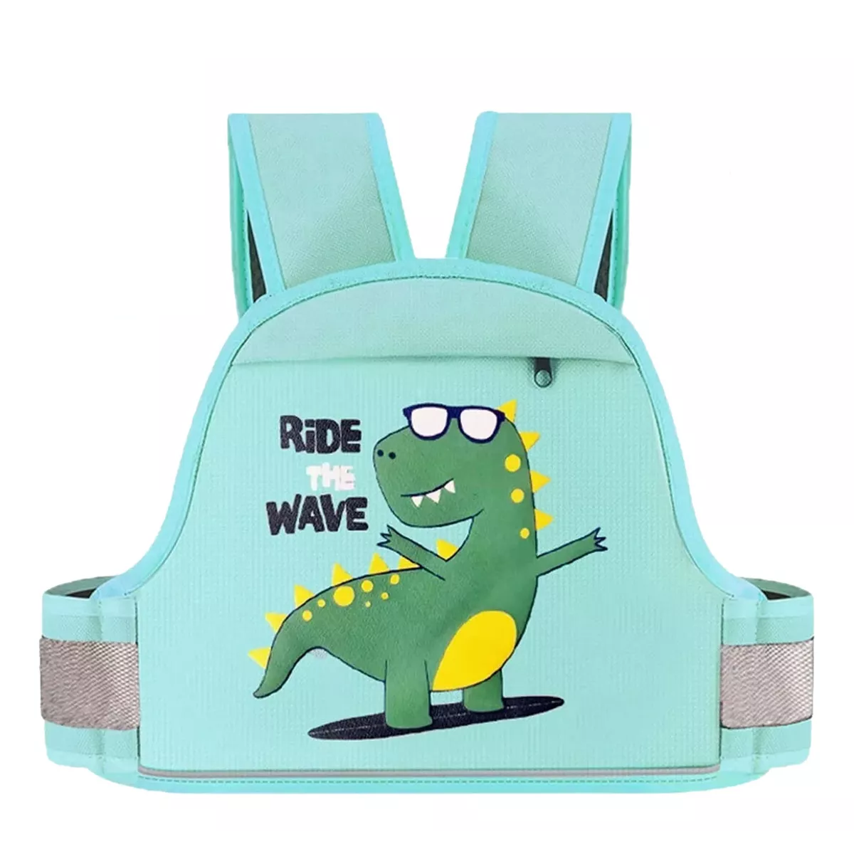 Cinturon De Seguridad Para Niño Moto Con Tiras Reflectantes Verde Claro