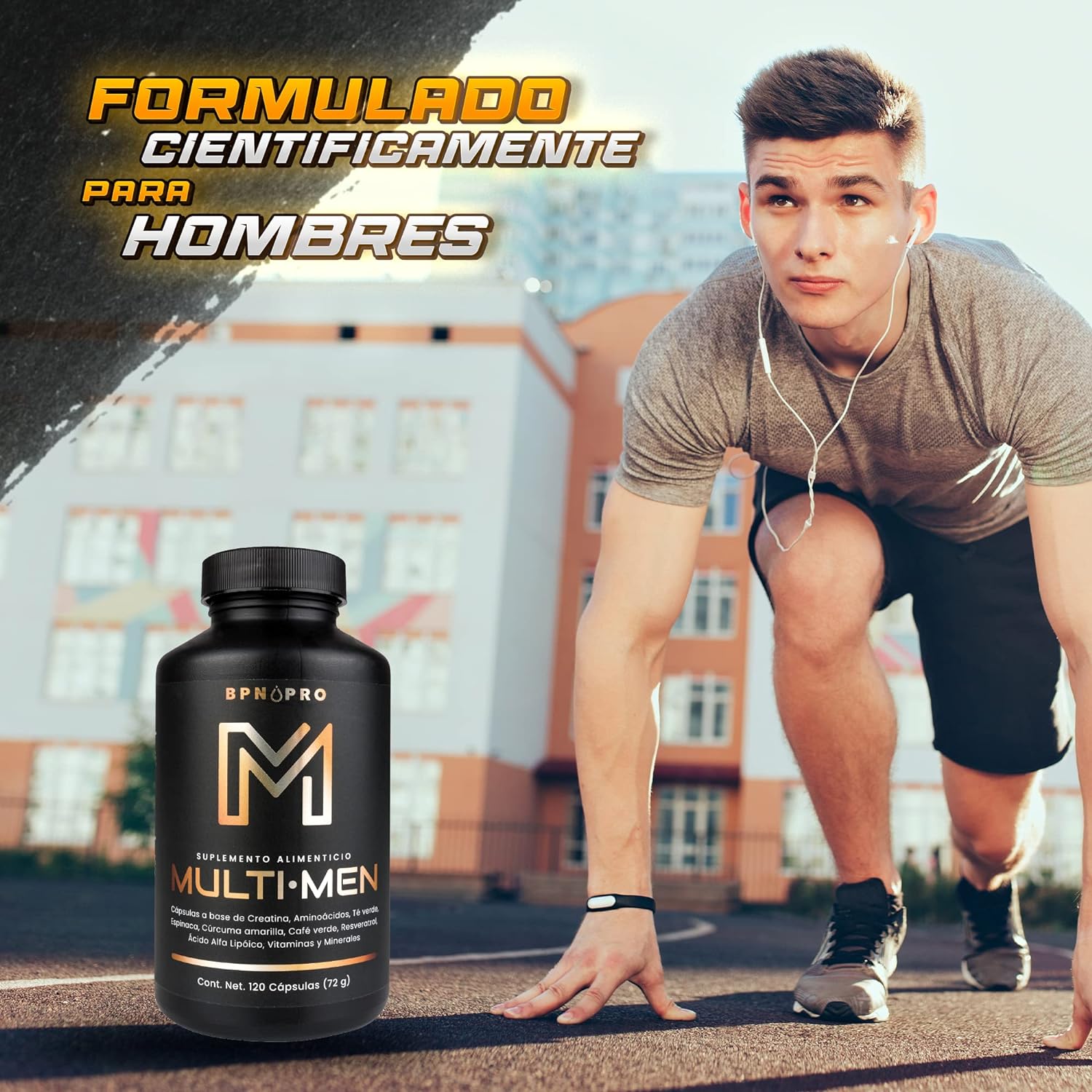 Multivitaminico Vitaminas Para Hombre Energia Adulto Bpn Pro